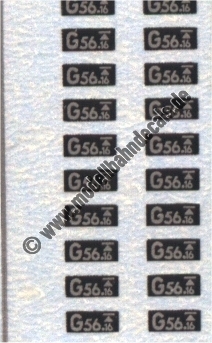 Nass-Schiebebilder: Sonderangebot Spur H0: Gattungen Gt 56.16 Alu auf Schwarz Artikel-Nummer: 18012