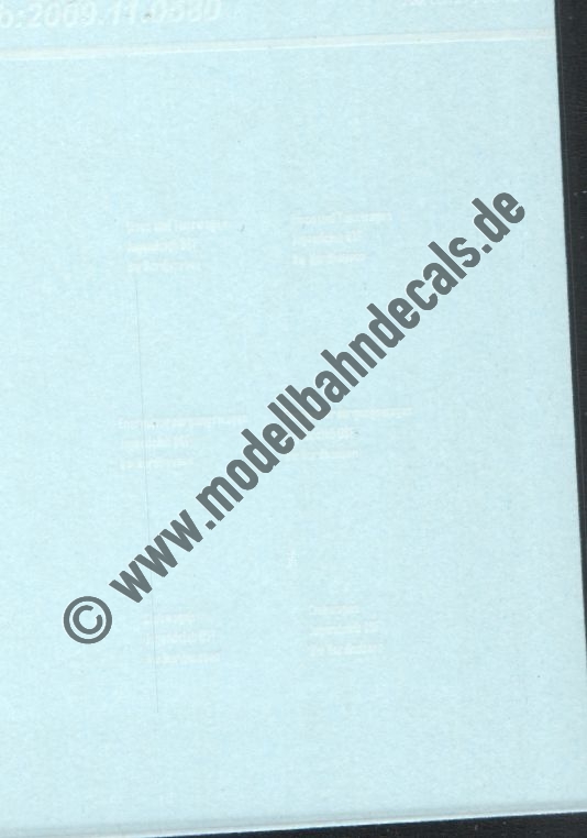 "Nass-Schiebebilder: Sonderangebot Spur TT: Wagenanschriften für 3 Wagen des Jugendclub DSF, Bw Nordhausen, Weiss Artikel-Nummer: 18029"