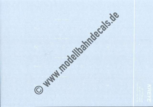 Nass-Schiebebilder: Sonderangebot Spur H0: Komplettbeschriftungen für BR 772/972 (Ferkeltaxe), DR, Epoche 4, Artikel-Nummer: 18228