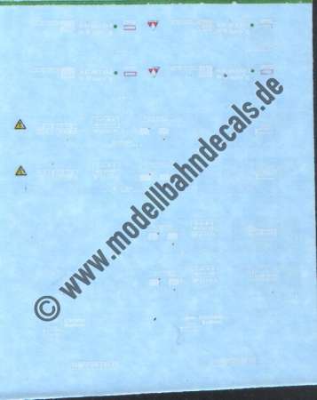 Nass-Schiebebilder: Sonderangebot Spur N: Komplettbeschriftungen für Sggmrs. Artikel-Nummer: 19081