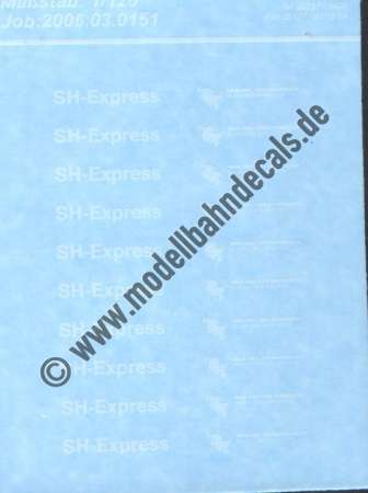 Nass-Schiebebilder: Sonderangebot Spur TT: SH-Express und Mein Weg; Artikel-Nummer: 19168