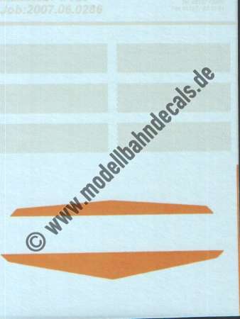 Nass-Schiebebilder: Sonderangebot Spur TT: Farbflächen hellgrau/Orange, Bedeutung nicht bekannt, Artikel-Nummer: 19217