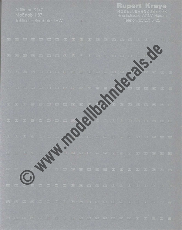 "Nass-Schiebebilder: THW taktische Zeichen, Weiss, Auslaufartikel - kann nicht neu aufgelegt werden.. Artikel-Nummer: 5310"