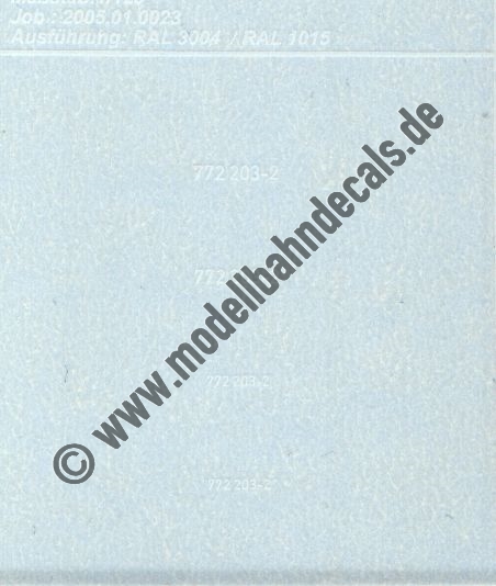 Nass-Schiebebilder: Sonderangebot Spur TT: Fahrzeug-Nummern in zwei Größen für 772 203-2 Artikel-Nummer: 8993