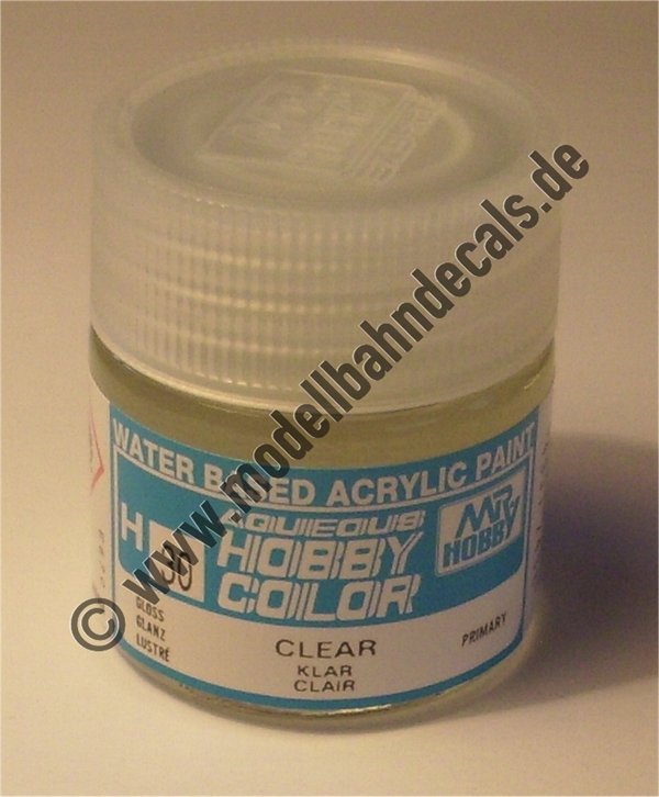 Klarlack flüssig, glänzend (Gunze H 30), 10 ml Glas. Preis pro 1 Liter: 300,00 Euro (Pflichtangabe)
