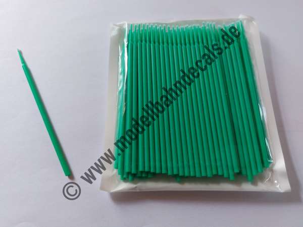 "Microbrush Minipinsel, Größe Fine, ideal für feinste Lackier- und Klebearbeiten (grün). "