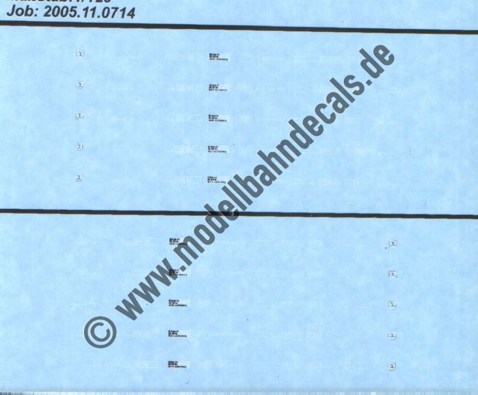 Nass-Schiebebilder: Sonderangebot Spur TT: Längsträgeranschriften für 5 Wagen Bdwsb(?) (DR), Artikel-Nummer: 18260