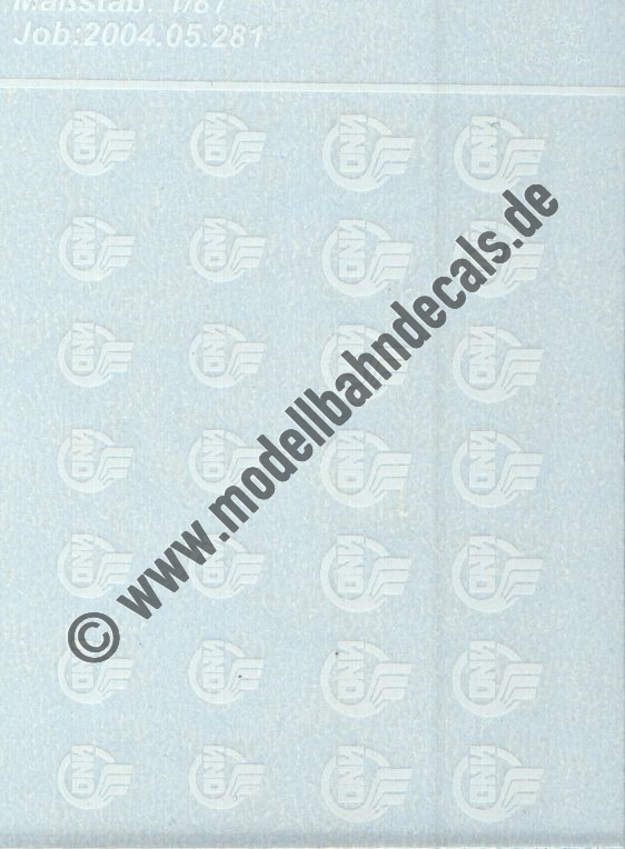 "Nass-Schiebebilder: Sonderangebot Spur H0: Symbole/Logos der sowjetischen Eisenbahn SZD, Weiss Artikel-Nummer: 19000"