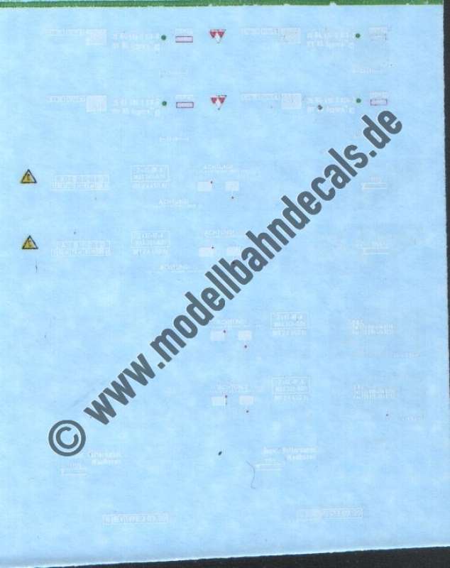Nass-Schiebebilder: Sonderangebot Spur N: Komplettbeschriftungen für Sggmrs. Artikel-Nummer: 19081