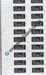 Nass-Schiebebilder: Sonderangebot Spur H0: Gattungen Gt 56.16 Alu auf Schwarz Artikel-Nummer: 18012