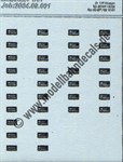 "Nass-Schiebebilder: Sonderangebot Spur H0: Lok-Beheimatungen RBD+Bw, Silber auf Schwarz Artikel-Nummer: 18087"