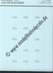 "Nass-Schiebebilder: Sonderangebot Spur H0: taktische Zeichen 4, Panzerbatallion, 363, hellgrau Artikel-Nummer: 18098"