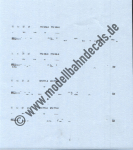 Nass-Schiebebilder: Sonderangebot Spur H0: Anschriften für BR 772/972 (Ferkeltaxe), Schwarz, Artikel-Nummer: 18212