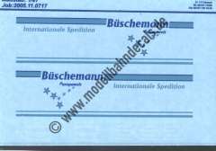 Nass-Schiebebilder: Sonderangebot Spur H0: LKW-Anschriften Internationale Spedition Büschemann, Artikel-Nummer: 18265