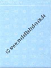 Nass-Schiebebilder: Sonderangebot Spur TT: DB-AG Logos (nur Weiss), Artikel-Nummer: 18275