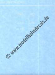 Nass-Schiebebilder: Sonderangebot Spur H0: Komplettbeschriftung 44 690, DB Epoche 3. Artikel-Nummer: 19060
