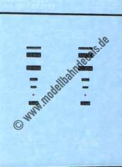 Nass-Schiebebilder: Sonderangebot Spur TT: Lok-Komplettbeschriftung DB 03 1014; Artikel-Nummer: 19114