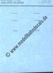 Nass-Schiebebilder: Sonderangebot Spur TT: Lok-Komplettbeschriftung DR 17 1119; Artikel-Nummer: 19131