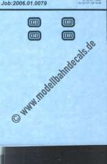 Nass-Schiebebilder: Sonderangebot Spur H0: Lok-Komplettbeschriftung 141 001-8 Weiss/Ozeanblau. Artikel-Nummer: 19161