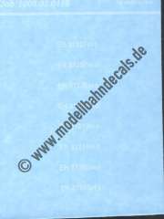 Nass-Schiebebilder: Sonderangebot Spur H0: Verschiedene EH-Nummern. Artikel-Nummer: 19176