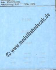 Nass-Schiebebilder: Sonderangebot Spur H0: Loknummern und Beheimatung Kö 4587. Artikel-Nummer: 19182