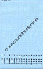 Nass-Schiebebilder: Sonderangebot Spur TT: Diverse Anschriften Deutsche Reichsbahn, 2. Weltkrieg, Wehrmacht, etc., Artikel-Nummer: 19221