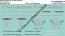 "Nass-Schiebebilder: Umbeschriftungssatz für Lok ADAM 9 (Sebastian), Silbern, Uwe Adam EVU GmbH, Epoche 6. Artikel-Nummer: 1952"