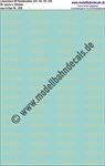 "Nass-Schiebebilder: Loknummern DB Kleindieselloks (323, 324, 332, 333) Elfenbein. Artikel-Nummer: 2020"