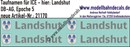 "Nass-Schiebebilder: Taufnamen für ICE ""Landshut"", DB-AG, Epoche 5. Artikel-Nummer: 21170"