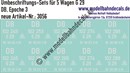 "Nass-Schiebebilder: 5x2 Umbeschriftungs-Sets für Güterwagen Gattung G 29, DB, Epoche 3. Artikel-Nummer: 3056"