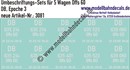 "Nass-Schiebebilder: 5x2 Umbeschriftungs-Sets für Güterwagen Gattung Offs 60, DB, Epoche 3. Artikel-Nummer: 3081"