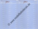 "Nass-Schiebebilder: 35x2 Güterwagennummern (Seitenwand) DB Fcs 90 , Weiss (Auslaufartikel - kann nicht neu aufgelegt werden). Artikel-Nummer: 3168"