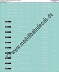 "Nass-Schiebebilder: zu 3170: 10 Sets technische Daten, Betriebsnummern, Längsträgeranschriften, Weiss (andere Nummern). Artikel-Nummer: 3178"