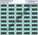 "Nass-Schiebebilder: 20x2 Güterwagennummern DB US-ATC, Weiss auf Schwarz. Artikel-Nummer: 3310"