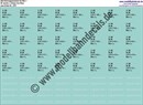 "Nass-Schiebebilder: 20x2 Güterwagennummern (Anschriftenblock) DB Hbis 299, Schwarz bzw. Weiss. Artikel-Nummer: 3370"