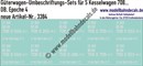 "Nass-Schiebebilder: 5x2 Umbeschriftungs-Sets für Kesselwagen 708 ..., DB, Epoche 4. Artikel-Nummer: 3384"