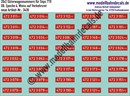 Nass-Schiebebilder: 20x2 Güterwagennummern DB Snps 719 (Weiss auf Rot). Artikel-Nummer: 3430