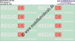 Nass-Schiebebilder: Zusatzbeschriftung DB Regio Neckar-Alb-Bahn, Rot/Weiss. Artikel-Nummer: 5622