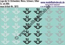 "Nass-Schiebebilder: SJ-Embleme ab 2004, Weiss, Schwarz, Silber. Artikel-Nummer: 5815"