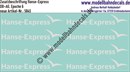 "Nass-Schiebebilder: Zusatzbeschriftung Hanse-Express, 8 Stück Weiss. Artikel-Nummer: 5845"