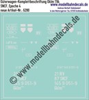 "Nass-Schiebebilder: Güterwagen-Komplettbeschriftung SNCF, Gklm 194; 10 verschiedene Wagennummern vorrätig/ohne Aufpreis möglich!. Artikel-Nummer: 6280"
