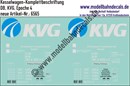 "Nass-Schiebebilder: Güterwagen-Komplettbeschriftung Kesselwagen KVG, DB, Epoche 4. Artikel-Nummer: 6565"