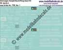 "Nass-Schiebebilder: Güterwagen-Komplettbeschriftung für Uaais 819, DB, Epoche 4. Artikel-Nummer: 7785"