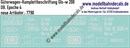 "Nass-Schiebebilder: Güterwagen-Komplettbeschriftung Gls-w 208, DB, Epoche 4. Artikel-Nummer: 7790"