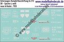 Nass-Schiebebilder: Güterwagen-Komplettbeschriftung Gs 213 - DB - Epoche 4. Artikel-Nummer: 7935