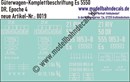 "Nass-Schiebebilder: Güterwagen-Komplettbeschriftung Es 5550, DR, Epoche 4. Artikel-Nummer: 8019"