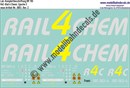 "Nass-Schiebebilder: Lok-Komplettbeschriftung BR 185, Rail4Chem (R4C), Epoche 5. Artikel-Nummer: 8051"