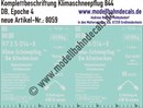 "Nass-Schiebebilder: Komplettbeschriftung Klimaschneepflug 844 (Heimat-Bw Altenbeken), DB, Epoche 4. Artikel-Nummer: 8059"
