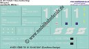 "Nass-Schiebebilder: Personenwagen-Komplettbeschriftung ÖBB Am UIC-X-Vorläufer 1. Klasse, Eurofima-Design, Epoche 4. Artikel-Nummer: 8095"