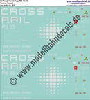 "Nass-Schiebebilder: Lok-Komplettbeschriftung PB03, Mireille, Crossrail, Epoche 6. Artikel-Nummer: 8276"
